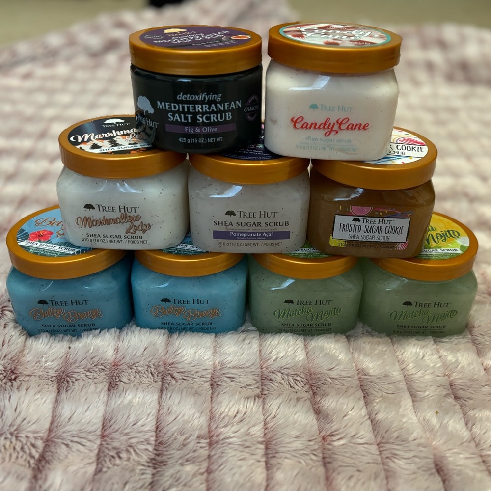GROUP OF RARE/DISCONTINUED TREE HUT SCRUBS